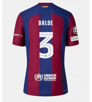 Barcelona Alejandro Balde #3 Hemmatröja 2023-24 Kortärmad